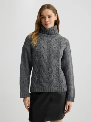 Liu Jo Polo-neck Cable-knit Pullover LIUJO