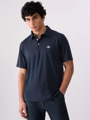 Liu Jo Polo-shirt With Logo Print Dark Blue