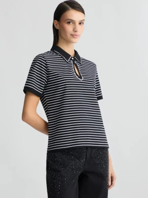 Liu Jo Polo Shirt With Rhinestones LIUJO