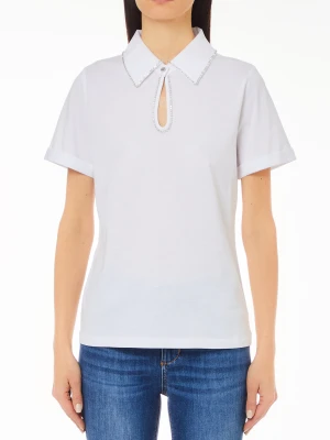 Liu Jo Polo Shirt With Rhinestones LIUJO