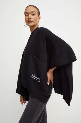 Liu Jo poncho kolor czarny lekkie 2F4016 M0300