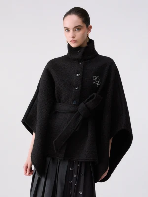 Liu Jo Poncho With Belt czarny