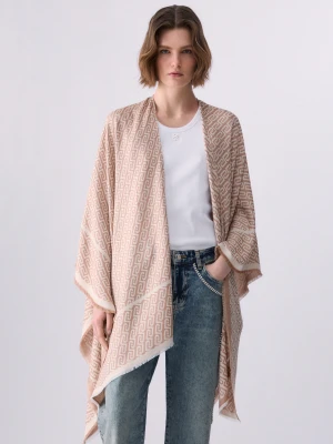 Liu Jo Poncho With Jacquard Logo