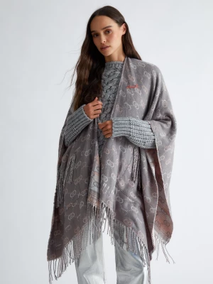 Liu Jo Poncho With Jacquard Logo LIUJO