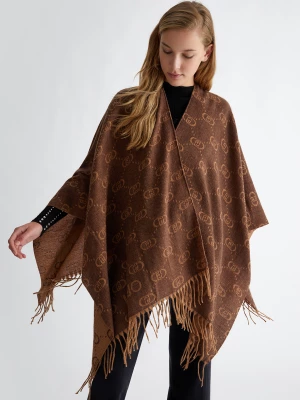 Liu Jo Poncho With Jacquard Monogram Logo LIUJO