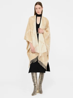Liu Jo Poncho With Logo And Fringes LIUJO