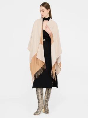 Liu Jo Poncho With Logo And Fringes LIUJO