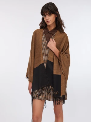 Liu Jo Poncho With Logo And Fringes LIUJO