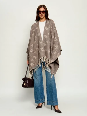 Liu Jo Ponczo | Oversize fit beżowy