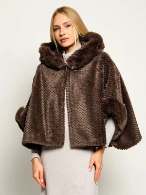 Liu Jo Ponczo | Oversize fit brązowy