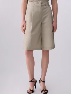 Liu Jo Poplin Bermuda Shorts szary