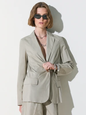 Liu Jo Poplin Blazer beżowy