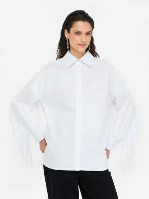 Liu Jo Poplin Shirt With Fringes LIUJO