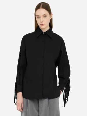 Liu Jo Poplin Shirt With Fringes LIUJO