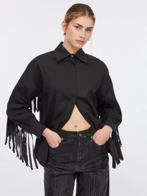 Liu Jo Poplin Shirt With Fringes LIUJO