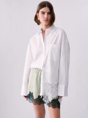 Liu Jo Poplin Shirt With Lace