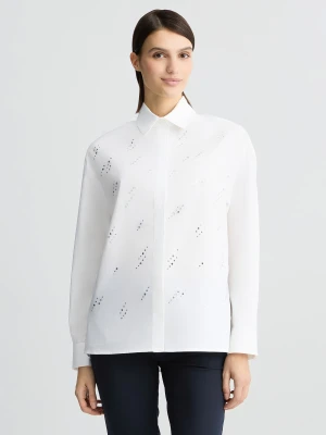 Liu Jo Poplin Shirt With Rhinestones LIUJO