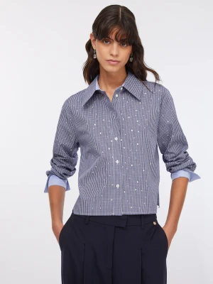 Liu Jo Poplin Shirt With Rhinestones LIUJO