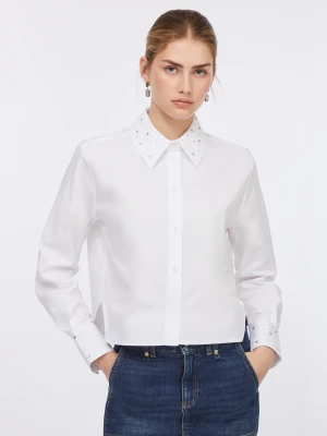 Liu Jo Poplin Shirt With Rhinestones LIUJO
