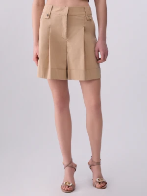 Liu Jo Poplin Shorts Cappuccino
