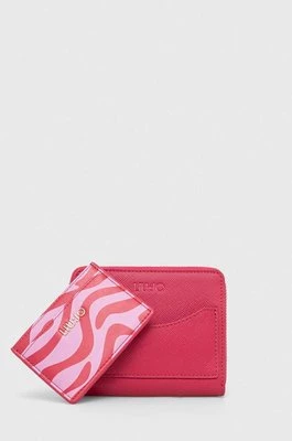 Liu Jo portfel i etui na karty damski kolor czerwony