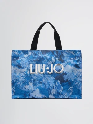 Liu Jo Printed Blue Denim Tote Bag LIUJO