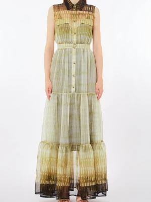 Liu Jo Printed Chiffon Shirt Dress