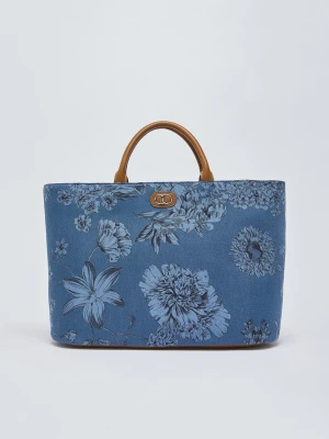 Liu Jo Printed Denim Tote Bag