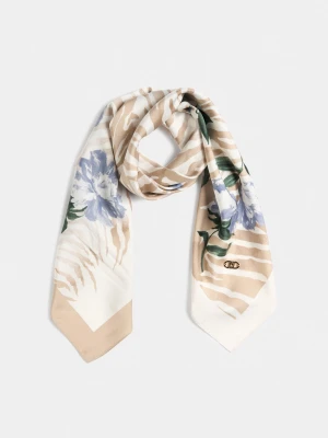Liu Jo Printed Foulard Beige Zebra Print