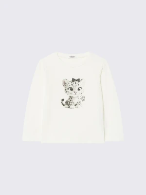 Liu Jo Printed Jersey T-shirt biały