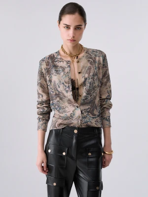Liu Jo Printed Knit Cardigan