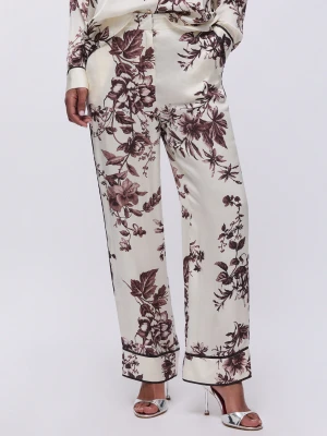 Liu Jo Printed Satin Trousers