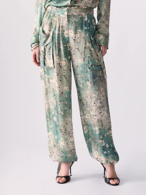 Liu Jo Printed Satin Trousers