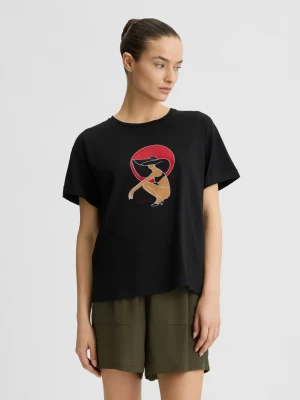 Liu Jo Printed T-shirt With Rhinestones LIUJO