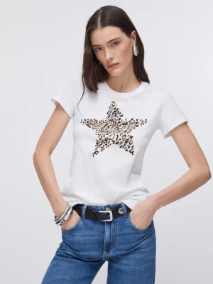 Liu Jo Printed T-shirt With Rhinestones LIUJO