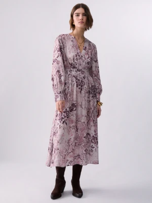 Liu Jo Printed Twill Midi Dress