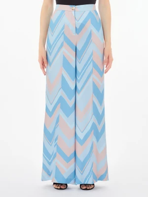 Liu Jo Printed Twill Palazzo Trousers LIUJO