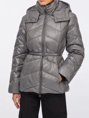 Liu Jo Puffer Jacket With Hood Steel