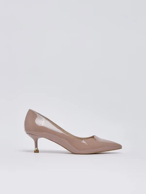 Liu Jo Pumps In Patent Leather With Heel Low Nude