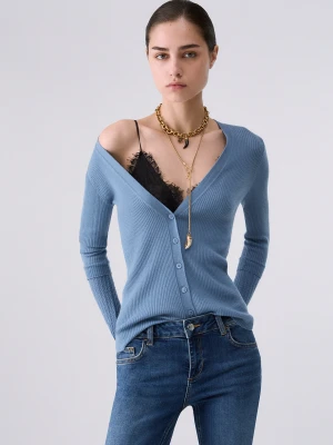 Liu Jo Pure Wool Cardigan Light Blue