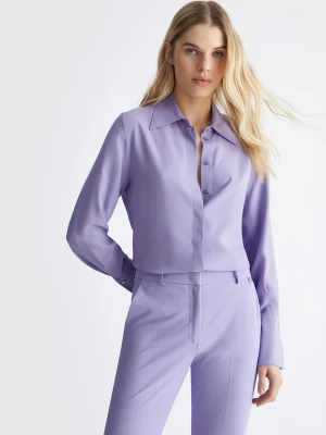 Liu Jo Purple Silk-blend Shirt LIUJO