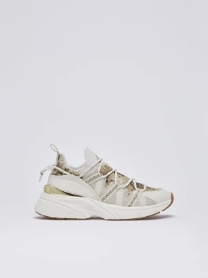 Liu Jo Python Print Sock-sneakers biały