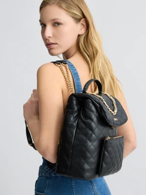 Liu Jo Quilted Black Backpack LIUJO
