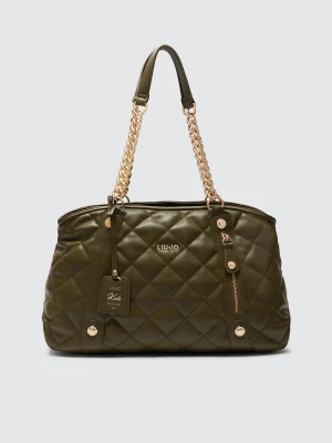 Liu Jo Quilted Khaki Green Handbag LIUJO