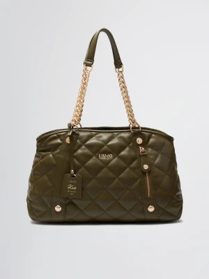 Liu Jo Quilted Khaki Green Handbag LIUJO