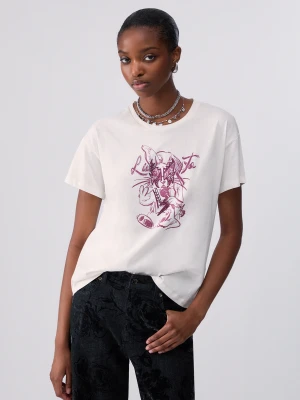 Liu Jo Raccoon Rock T-shirt szary