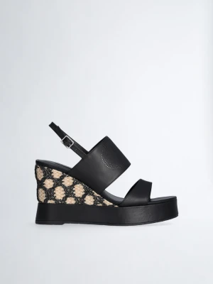 Liu Jo Raffia Wedge Sandals LIUJO