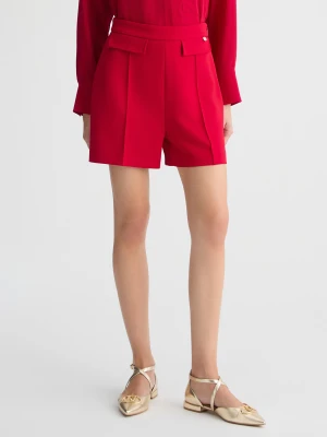 Liu Jo Red High-rise Shorts LIUJO