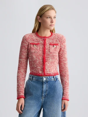 Liu Jo Red Knit Jacket LIUJO