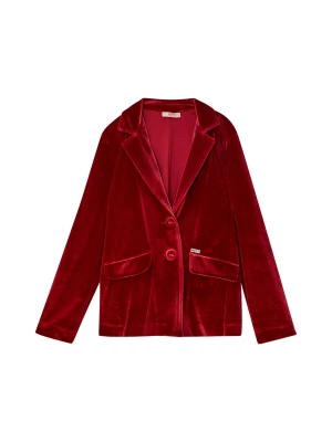 Liu Jo Red Velvet Blazer LIUJO